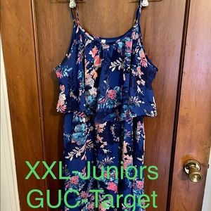 Spaghetti strap, mini dress.